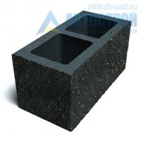 блок облицовочный фасадный угловой двухпустотный 190х188х390 мм черный а-строй Егорьевск купить