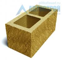 блок облицовочный фасадный угловой двухпустотный 190х188х390 мм желтый а-строй Егорьевск купить