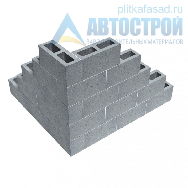 Блок бетонный для межквартирных перегородок 120х190х390 мм пустотелый А-Строй в Егорьевске по низкой цене