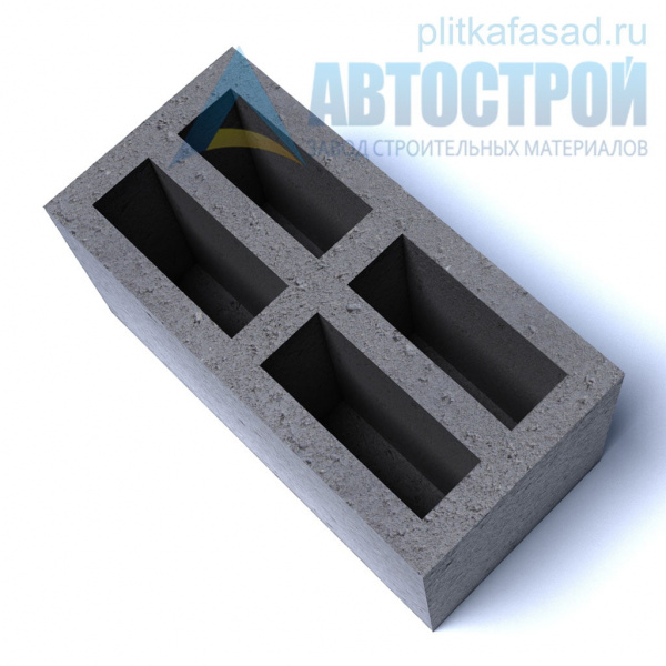 Блок бетонный стеновой 190×190(188)x390 мм четырехщелевой А-Строй в Егорьевске по низкой цене