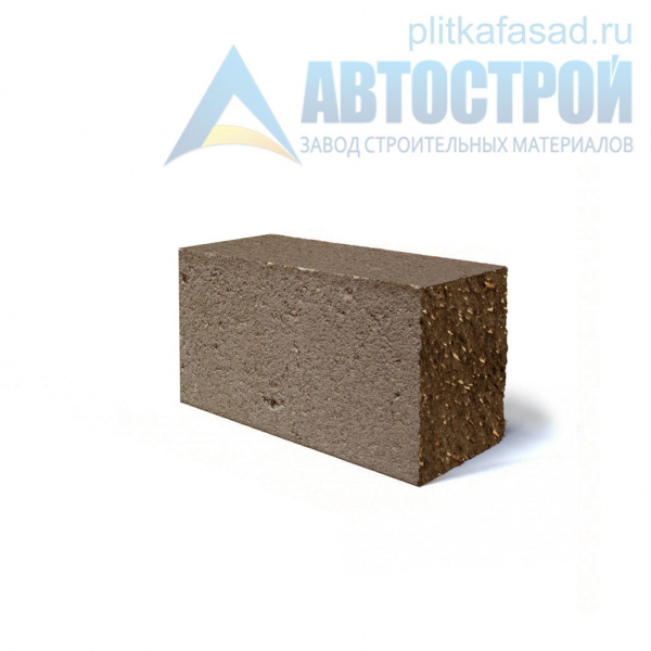 Блок облицовочный фасадный угловой полнотелый 90х90х195 мм коричневый  А-Строй в Егорьевске по низкой цене