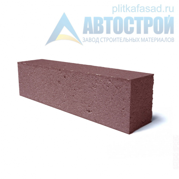 Блок облицовочный фасадный рядовой полнотелый 90х90х390 мм красный А-Строй в Егорьевске по низкой цене