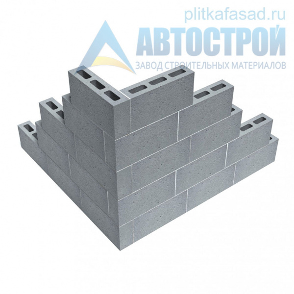 Блок бетонный для перегородок 80x188x390 мм пустотелый А-Строй в Егорьевске по низкой цене