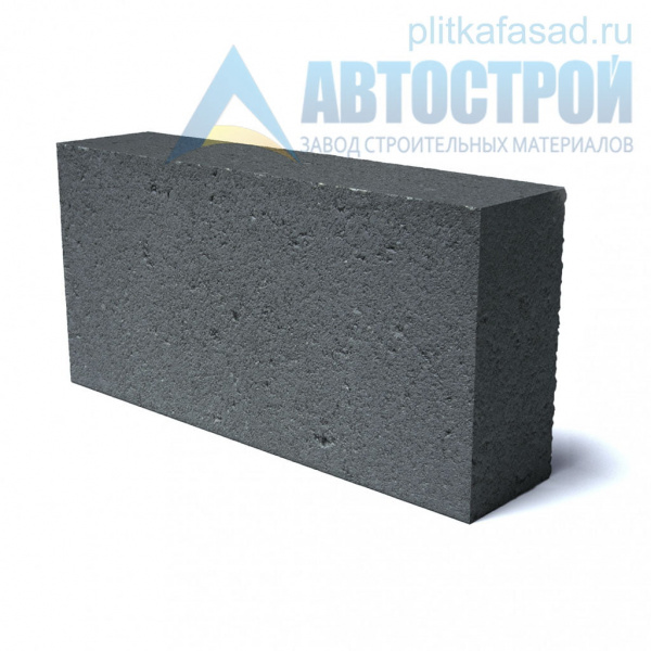 Блок облицовочный фасадный угловой полнотелый 90х188х390 мм черный А-Строй в Егорьевске по низкой цене