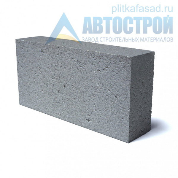 Блок облицовочный фасадный угловой полнотелый 90х188х390 мм серый А-Строй в Егорьевске по низкой цене