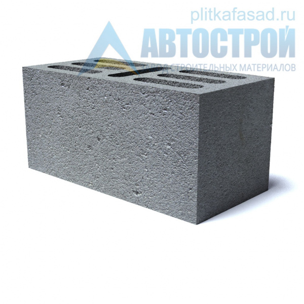 Блок бетонный стеновой 190x190x390 мм семищелевой А-Строй в Егорьевске по низкой цене