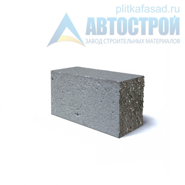 Блок облицовочный фасадный угловой полнотелый 90х90х195 мм серый А-Строй в Егорьевске по низкой цене